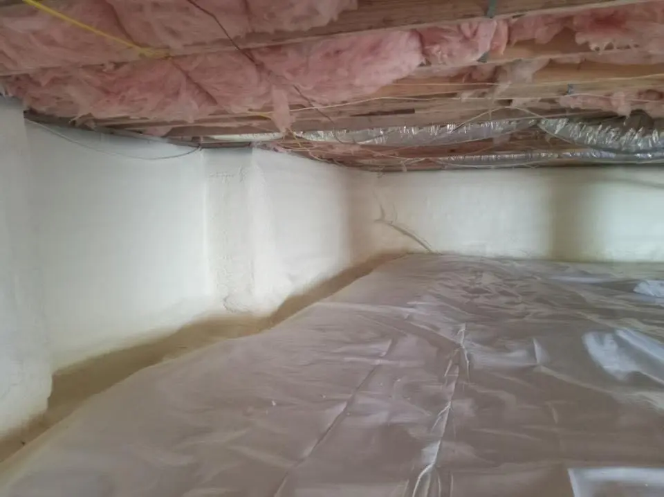 Crawl space encapsulation with closed-cell spray foam for Roof Waterproofing in Nephi